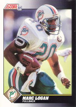 Marc Logan Miami Dolphins 1991 Score NFL #537